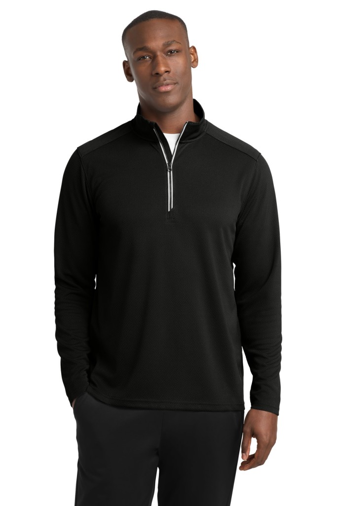 Sport-Tek Sport-Wick Textured 1/4-Zip Pullover. ST860